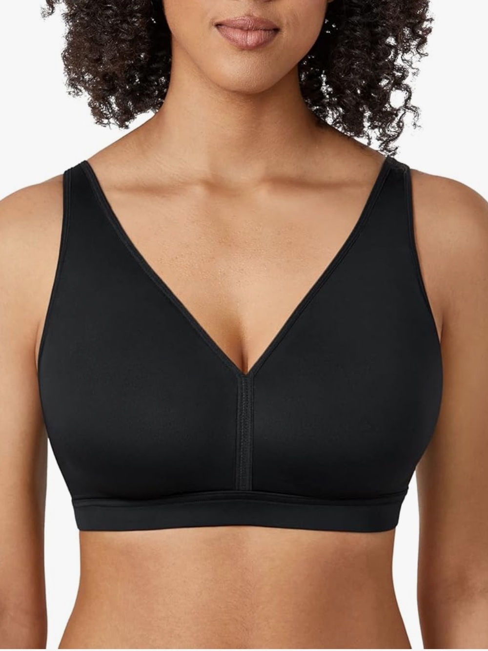 AISILIN 34B Black Wireless Bra Support Comfort NWT